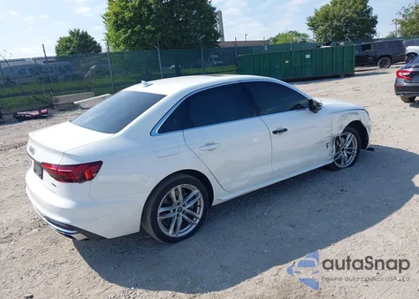 2020 Audi A4 Premium 45 Tfsi Quattro S Tronic z USA, uszkodzony, nr VIN WAUDNAF40LA043381